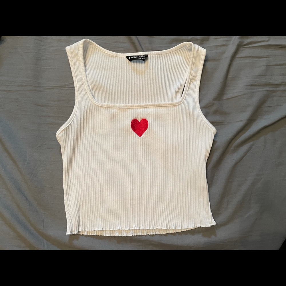 Shein Heart Crop Top